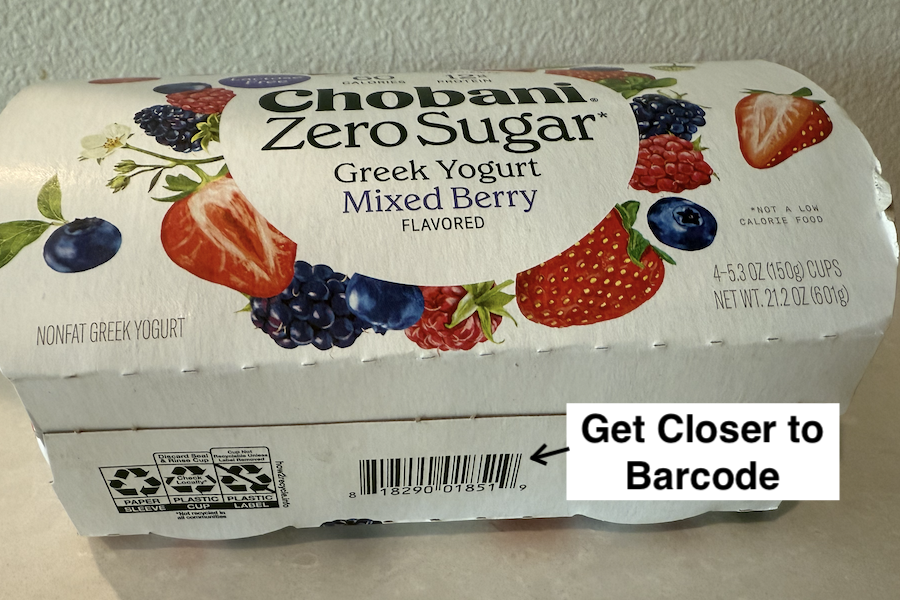 Scanning a barcode